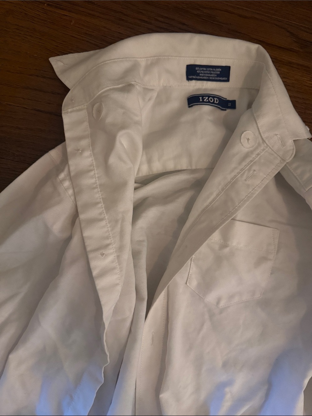 Izod White kids Button-Down Dress Shirt